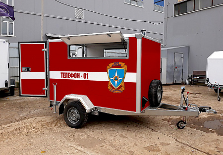 Прицеп-фургон для перевозки пожарных рукавов